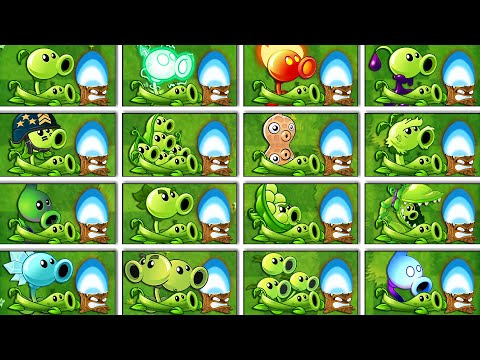 Tournament All PEASHOOTER & PEA VINE & TORCHWOOD - Who Will Win? - PvZ 2 Plant vs Plant
