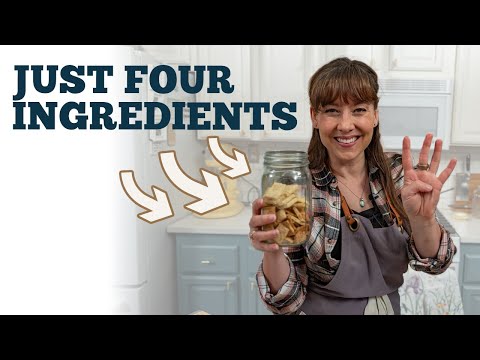 The EASIEST 5-Minute Homemade Cheese Crackers From Scratch!