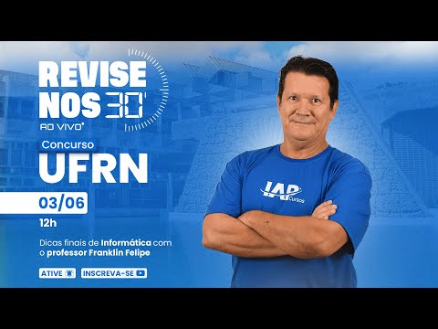Banner de capa do material gratuito Revise nos 30 - Informática com Prof. Franklin Felipe