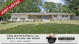3825 Whippoorwill Ln, White Plains, MD 20695 | Private 1.5 Acre Home for Sale in White Plains, MD