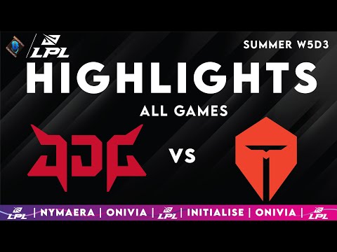 JDG vs TES Highlights ALL GAMES — LPL 2025 Split 3 — JD Gaming vs Top Esports by Onivia