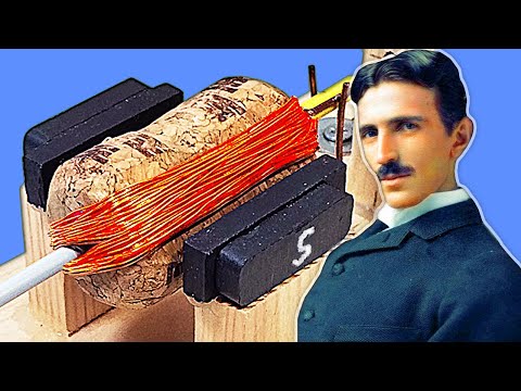 DIY Electric Motor from Scratch | How to Make a Simple Motor at Home (Cork, Wire & Magnets)