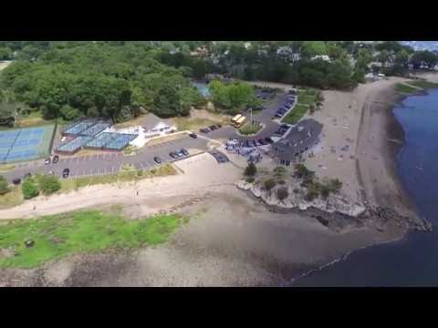 Aerial Views of Weed Beach, Darien, CT