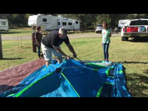 Coleman Signal Mountain Instant Camping Tent Set Up and review