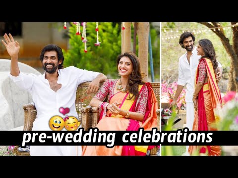 Rana MiheekaBajaj cute couple Pre wedding celebrations