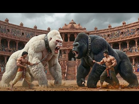 King Kong vs. White Kong: Life-and-Death Battle in the Ancient Indian Arena | 4K