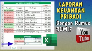 Download lagu Laporan keuangan pribadi dengan Rumus SUMIF di Microsoft Excel mp3