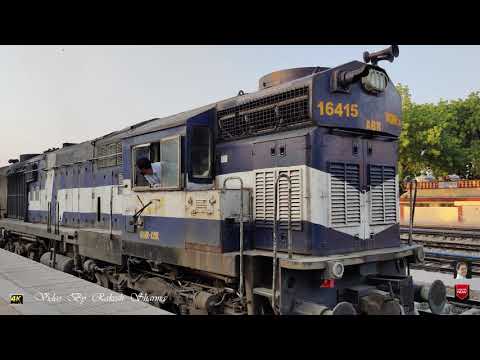 Classic Start up of Train Departure of 04740 Rajasthan Sampark kranti Express By Alco WDM 3A ABR