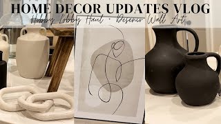 HOME DECOR UPDATES VLOG | HOBBY LOBBY HAUL | DESENIO WALL ART + DISCOUNT | MODERN & NEUTRAL 2022