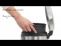 Brabantia Skalbinių krepšiai stač. formos 55L - Žalias