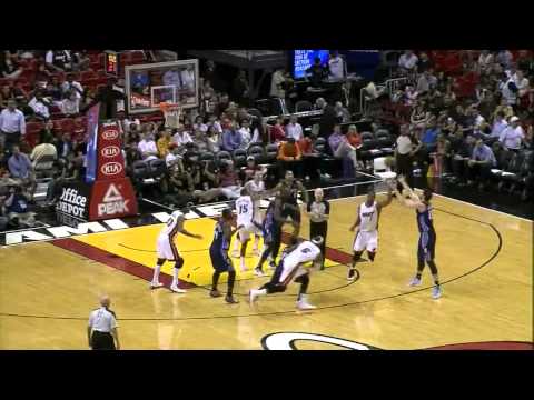 LeBron James 32 points 10 assists (big slam dunk) vs Charlotte Bobcats full highlights 03/24/2013