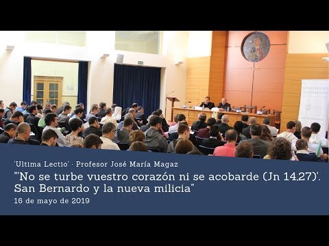 'Ultima Lectio'. Profesor José María Magaz Fernández