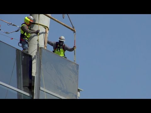 Harmon Curtain Wall Installation