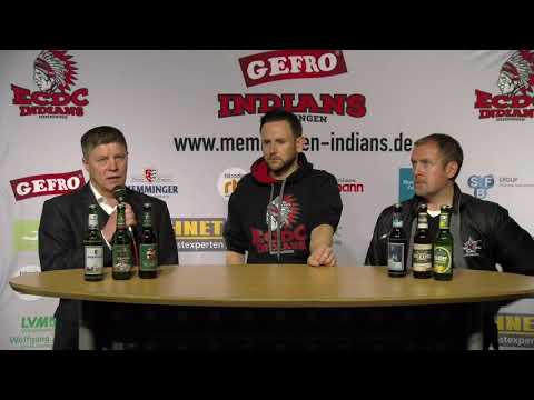 11. Spieltag ECDC Memmingen Indians vs Starbulls Rosenheim (Pressekonferenz)