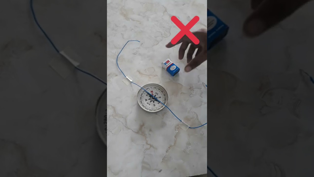 Oersted's experiment #shorts #science #magnet