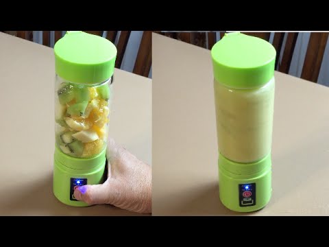Usb rechargeable portable electric juice blender