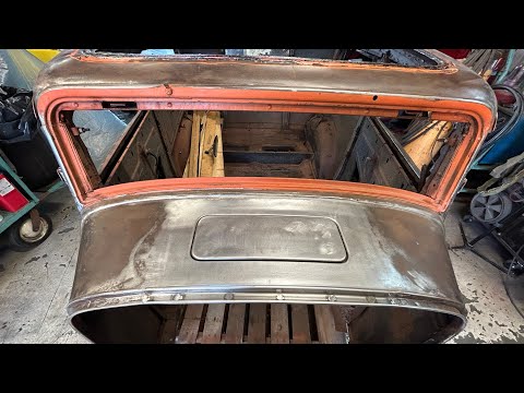 Hammer Welding a Cowl Vent Panel In A 32 Ford. 32 Ford Build Part 20
