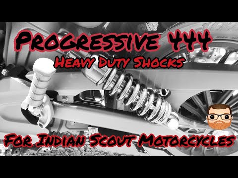 Progressive 444 Heavy Duty Shocks for Indian Scout and Indian Scout 60 Motorcycles. #indianscout60