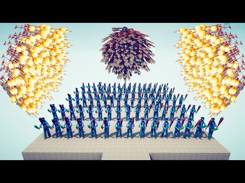 100x GANGSTERS vs EVERY GOD - Totally Accurate Battle Simulator TABS