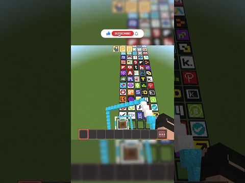 Satisfying Pixel Art In (Telegram Logo) #shorts#gaming#minecraft