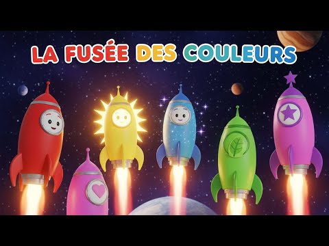 La Fusée des Couleurs 🚀 | Chanson pour Enfants Joyeuse et Colorée