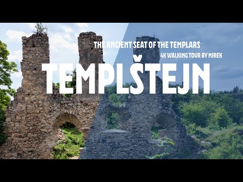 RUINEN DER BURG TEMPLŠTEJN🚶 [4K HDR 60 FPS] – 🌤️ MAI 2024