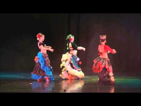 Kae Montgomery, Svetlana Dvoretskaya and Milana @Gala RusTribalFest 2014