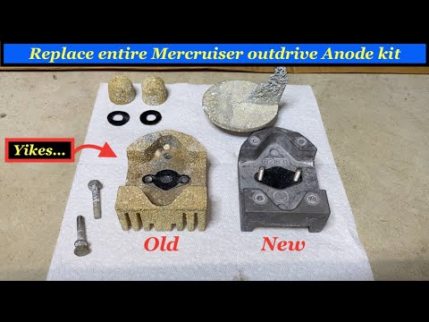 Replace Mercruiser outdrive Anodes  - Alpha one gen 1(2) / Bravo