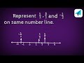 How to represent 3/2, 5/2 and -3/2 on same number line.shsirclasses.