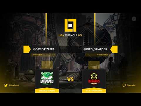 Liga Española de LoL - 1ª División - 11ª Jornada (Emerald eSports vs BanWars)