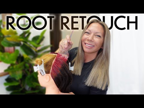 how to do a root retouch with color + refresh ends