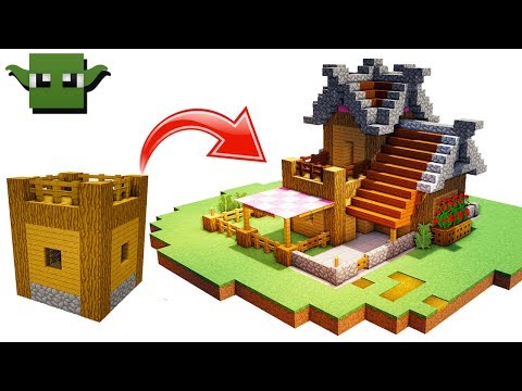 Minecraft Starter House - a 5x5 Building System Build