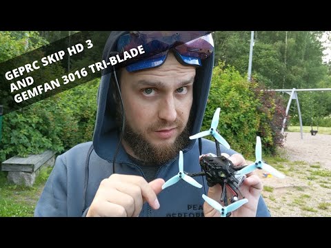 Trying out Gemfan 3016 (3 inch tri-blade props) on the GEPRC Skip HD3