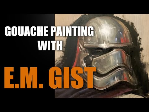 Goache painting with E.M. GIST