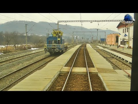 Train Backview Dej Călători-Beclean pe Someș-Salva-Ilva Mică @IR1832 Cluj Napoca-Galați 20 Feb 2019