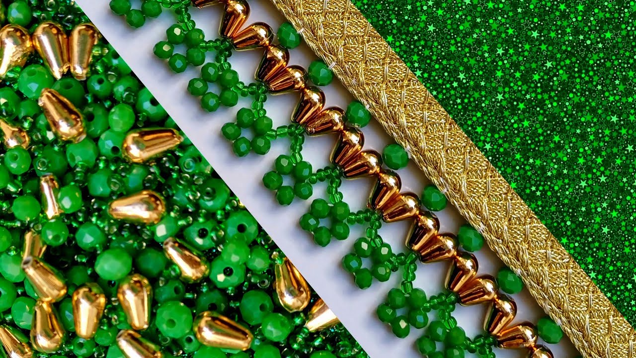 This beautiful border embroidery tutorial 😍😍😍#diy