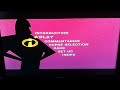 Pixar DVD Episode 7 The Incredibles UK DVD Menu Walkthrough 2005