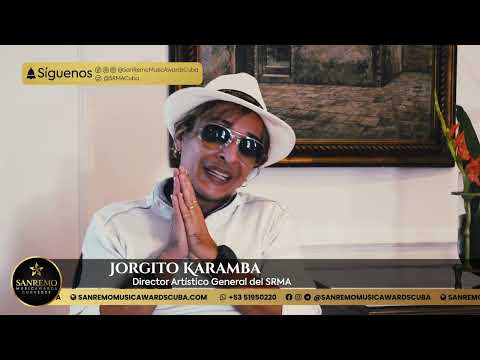 San Remo MusicAwardsCuba -Jorgito Karamba (Director Artístico General del SRMA)