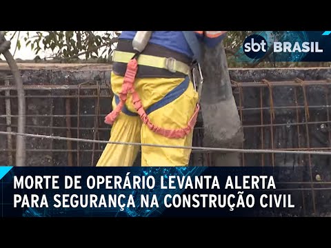 Morte de operário levanta alerta para segurança na construção civil | SBT Brasil (28/03/25)