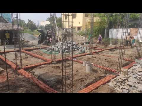 Ground level foundation bricks work 45x30