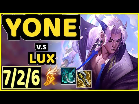 TINOWNS (YONE) vs LUX - 7/2/6 KDA MID GAMEPLAY - BR Ranked GRANDMASTER