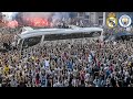 Incredible Scenes As Real Madrid Fans Welcome The Team Bus Ahead Of CL Match Against Man City