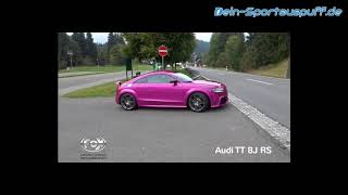 Video: Fox Edelstahl Klappenauspuffanlage ab Kat Audi TT RS 8J 2.5l Video: Fox Edelstahl Klappenauspuffanlage ab Kat Audi TT RS 8J 2.5l