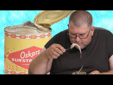 Swedes eat Surströmming (We know - it smells like shit but we love it!)