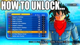 HOW TO UNLOCK THE GRAND PRIEST, DBS FUTURE TRUNKS, MAGETTA, AND THE ANGOL OUTFITS! | Xenoverse 2