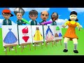 Squid Game Vs Scary Teacher 3D Squid Girl Bikini Dressing Room Long Dress Drawing 5 Times Challenge