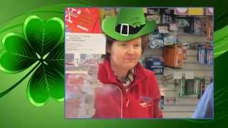 preview picture of video 'St.Patrick's Day in Super Valu,Carndonagh.'