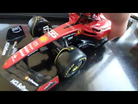 Ferrari SF23 in 1/18 scale review with F1-75 comparison of '22