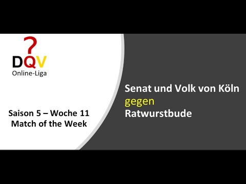 DQV Online-Liga Saison 5 - Woche 11 - Match of the Week