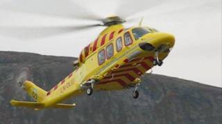 preview picture of video 'AW139 LN-OLU landing at the hospital in Tromsø'